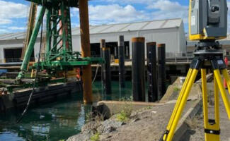 Spirit of Tasmania Terminal Marine Pile Setout - Vehicle Approach Ramp