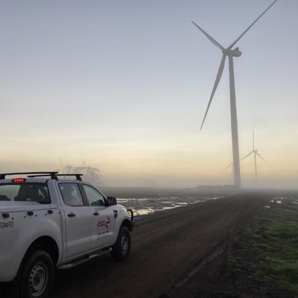 Licensed land surveyors and land development consultants heading to wind farm in Ballarat region